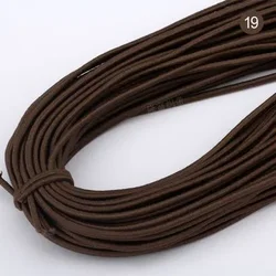Vibrant 2mm Round Elastic Band - Premium DIY Sewing Accessory (5 Meters) - 5m (Coffee)