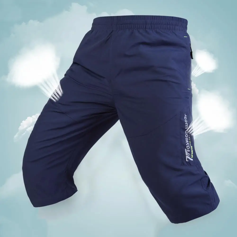 

Popular Trousers Mid Waists Male Men Shorts Slim Multi Pockets Trousers