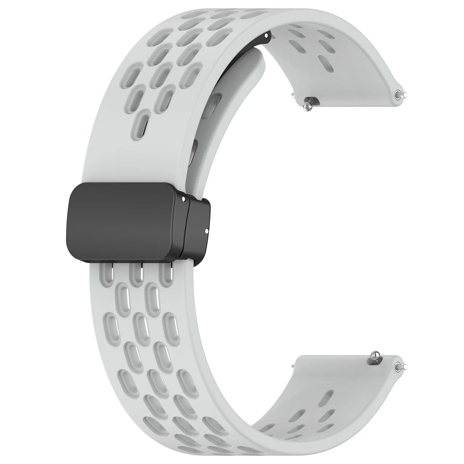 Magnetic Silicone Strap with Folding Buckle - 20mm & 22mm Sizes