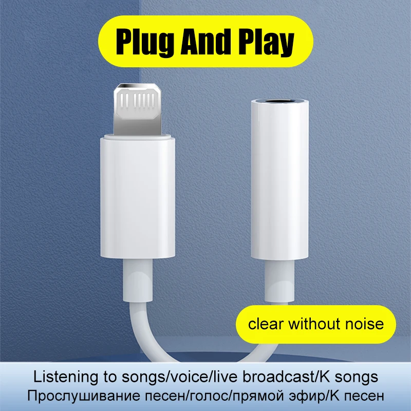 Cavo Aux Per IPhone - Adattatore Lightning A Jack 3.5mm Da 1 Metro Per Auto E Cuffie - Foto 3