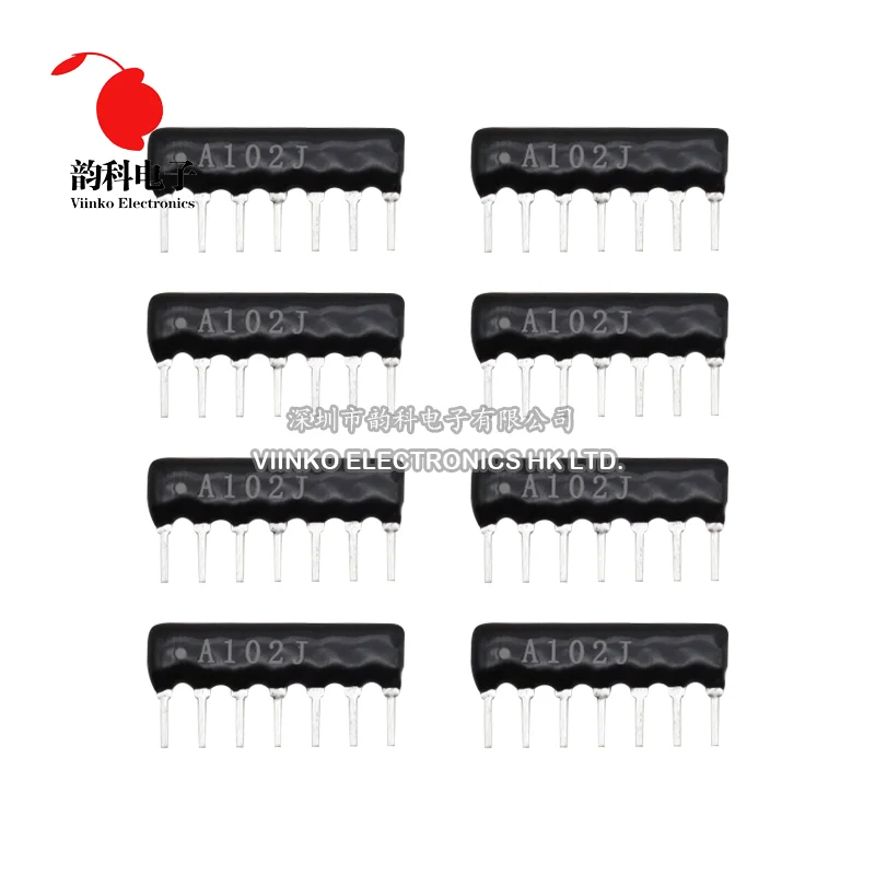 Network Resistor Array 9PIN 8PIN 7PIN 6PIN 5PIN DIP 100 220 470 680 1K 1.2K 1.5K 2K 2.2K 4.7K 5.1K 10K 100K ohm 10pcs