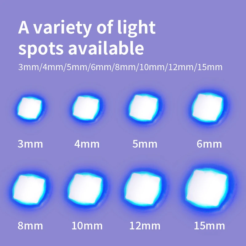 UV Curing Lamp 365nm 385nm 395nm 405nm 5W UV LED Spot Curing systems Optional lens Handheld Clamp Type Spot Light Source