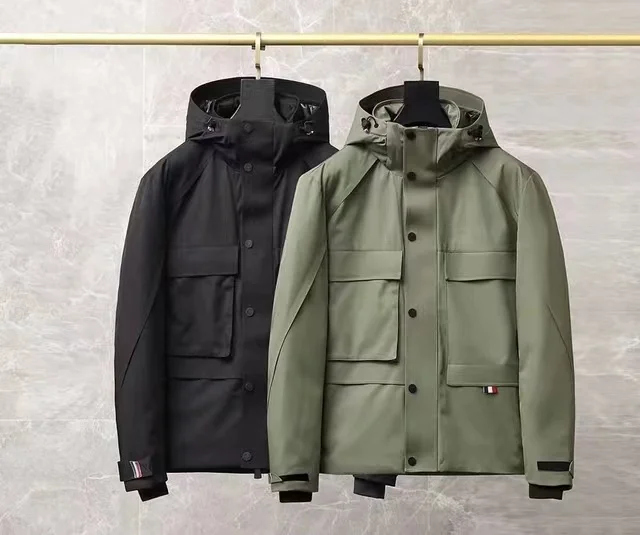 

68 New men's high fashion down jacket hooded