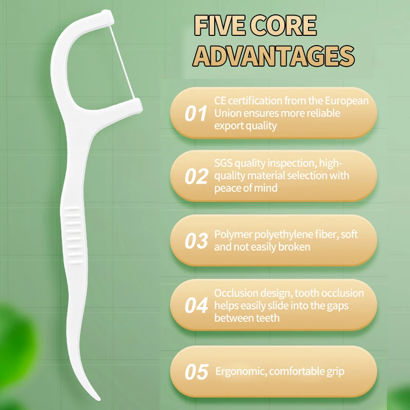 Dental Floss Sticks 50/100/250/1000pcs Ultra-Fine Disposable Portable Must Carry When Going Out Safe
