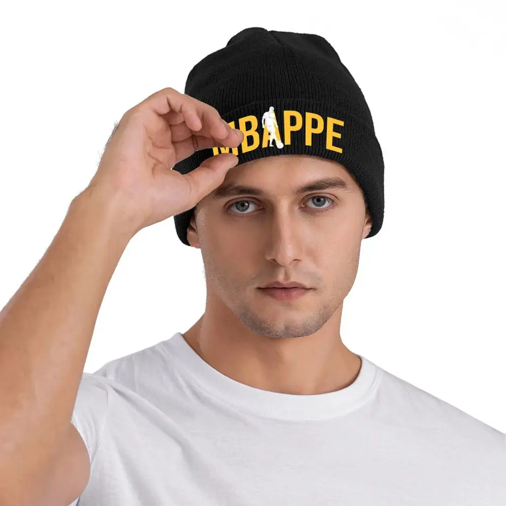 Kylian Bonnet Hats Mbapped Beanie Hats Design Strickmütze Winter Hip Hop Männer Frauen Kpop Thermal Elastic Cap – Detail 6