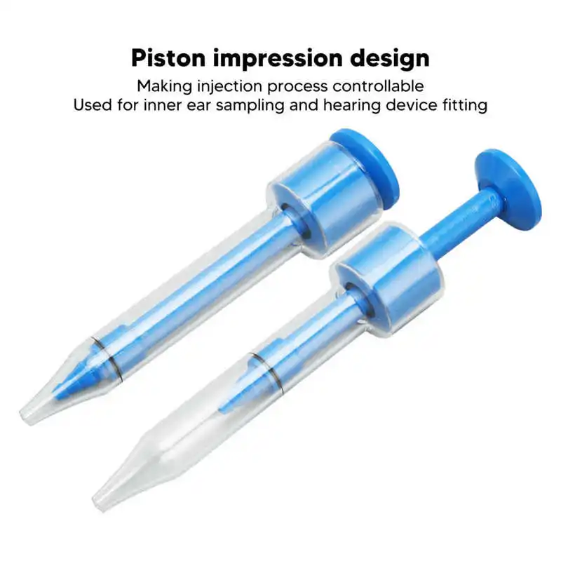 Ear Impressions Taking Earmold Injector Professional PP Ear Prints Syringe Sampling Tool 3.5mm Earmold Syringe Ear Care Tool