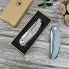 Bearing Flipper Assisted Pocket Folding Knife M390 Blade TC4 Titanium Alloy Handle Outdoor Tactical Knives Hunting Camping Tool 5