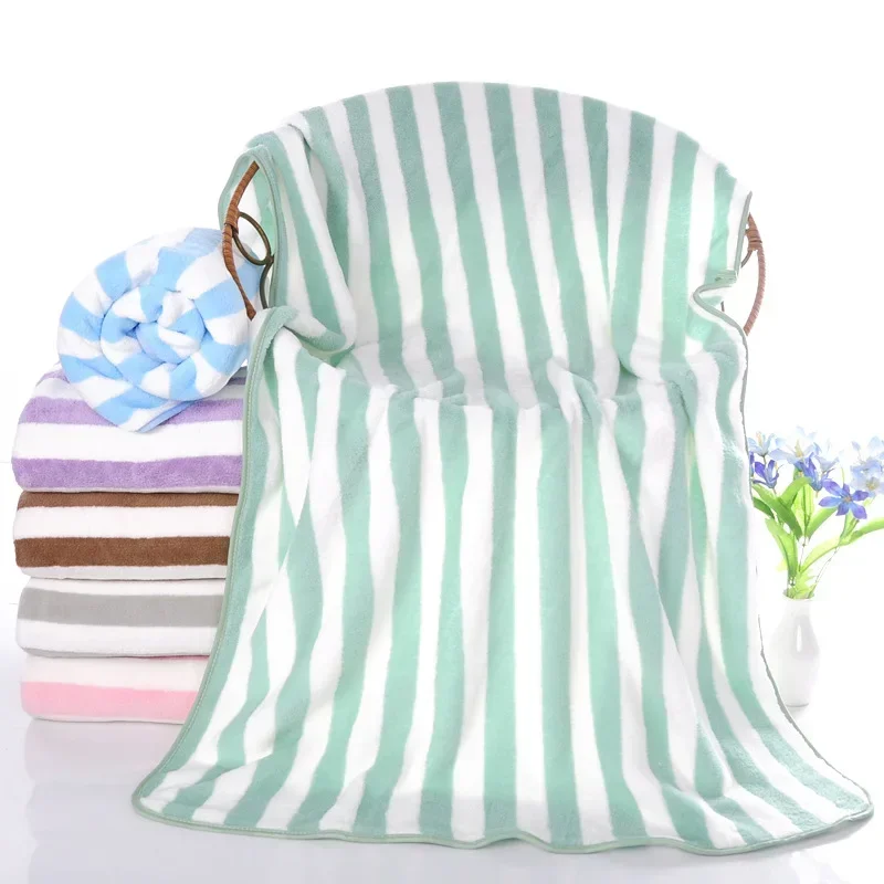 70*140cm Hotel Spa Bath Towel Quick-drying Towel Bath Towels Natural Ultra Absorbent Eco-Friendly Beach Towel Bathroom Sets 4