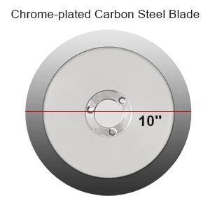 10" Meat Slicer Cutting Machine Chrome-plated Carbon Steel Blade Electric Deli Meat Cheese Food Ham Slicer Commercial 6