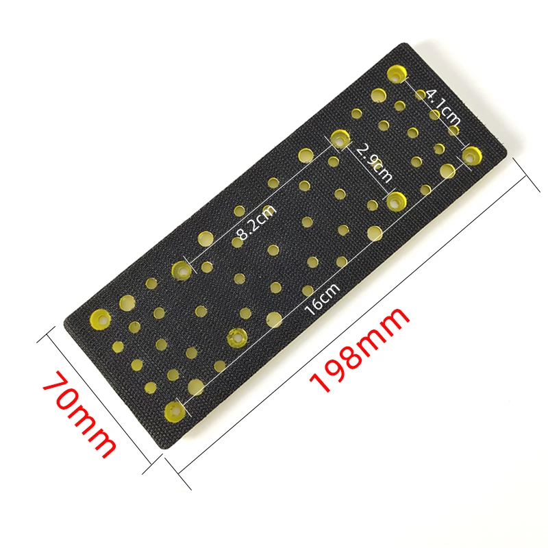 70/198mm Finland Mirka Electric Rectangular Sander Abrasives Dry Grinding Accessories Base