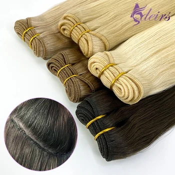 ADEIRS Estensioni di Trame di Capelli Umani Capelli Remy Doppia Trama 100% Realmente Capelli Umani Fasci di Tessitura Nero Marrone Biondo Per Il Salone