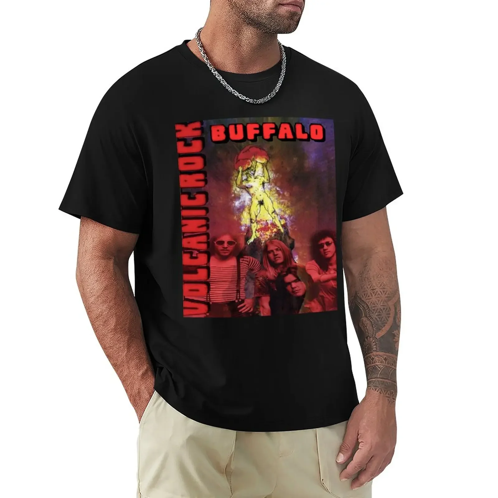 

Buffalo - Volcanic Rock Fan T-shirt T-Shirt plus size tops Aesthetic clothing anime clothes black t shirts for men