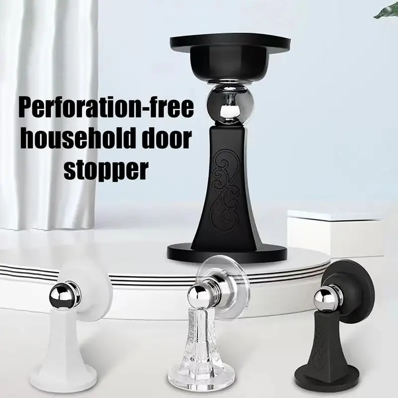 

Door Magnetic Catch Anti Collision Silicone Doorstops Magnetic Wall Catch Stopper Punch Free Door Touch Magnetic Suction Stopper