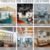 Magazine Rack,Floor-Standing 4-Layer with Wheels,Brochure Display Stand,High-hardness metal for Exhibitions, Office 6