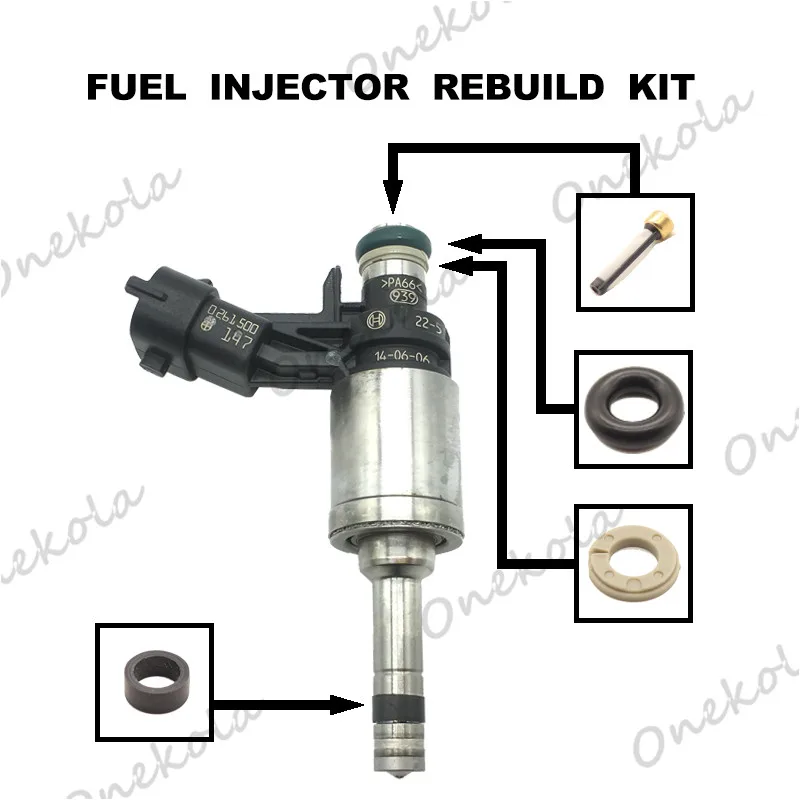 Fuel Injector Repair Kit Orings Filters For Ford Jaguar Volvo Land Rover  2.0L Gdi 0261500147 Lr024998