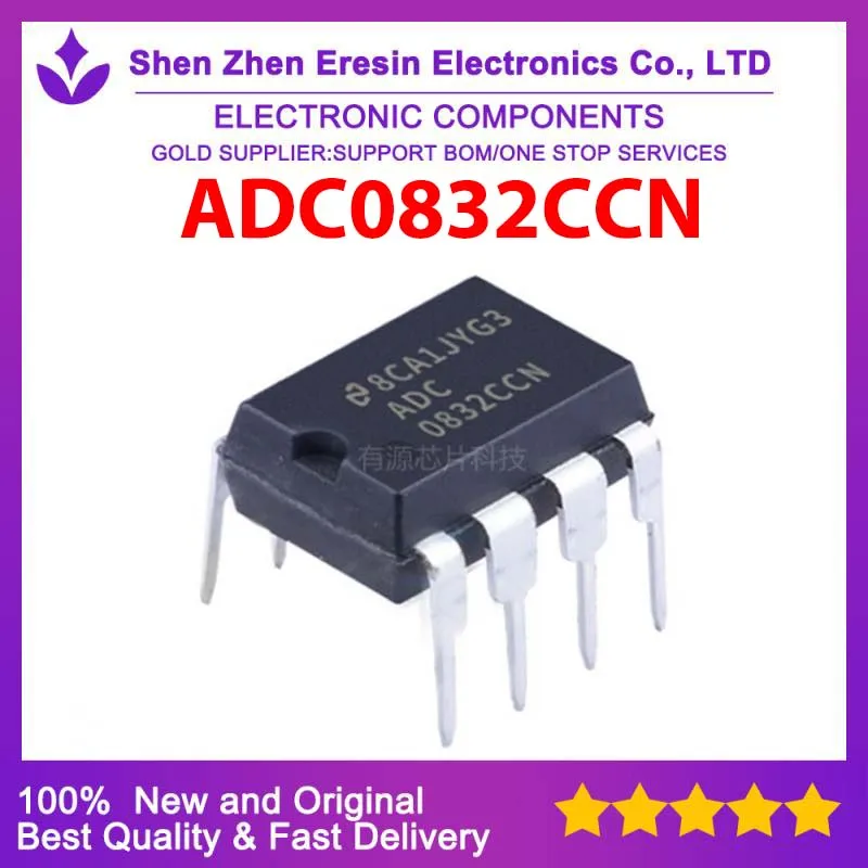 

Бесплатная доставка, 5 шт./лот ADC0832CCN DIP8, новый и оригинальный