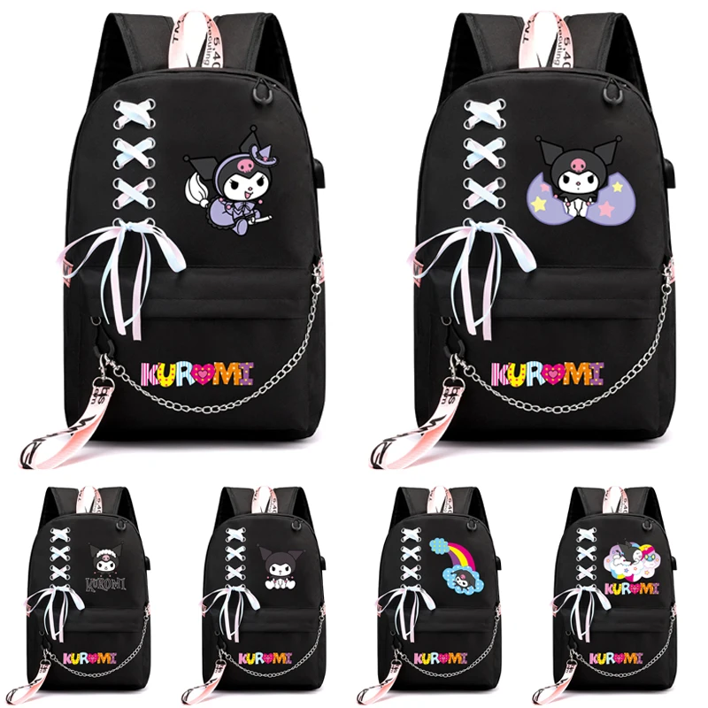 

Sanrio Anime Cinnamoroll Backpack Girl Back To School Cartoon bookbag Kawaii Student School Bag Children Bookbag Rucksack