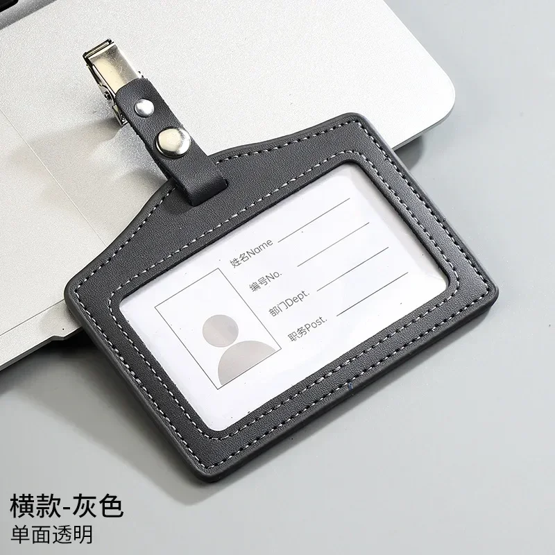 Premium Genuine Leather ID & Credit Card Holder – Versatile Badge & Card Case