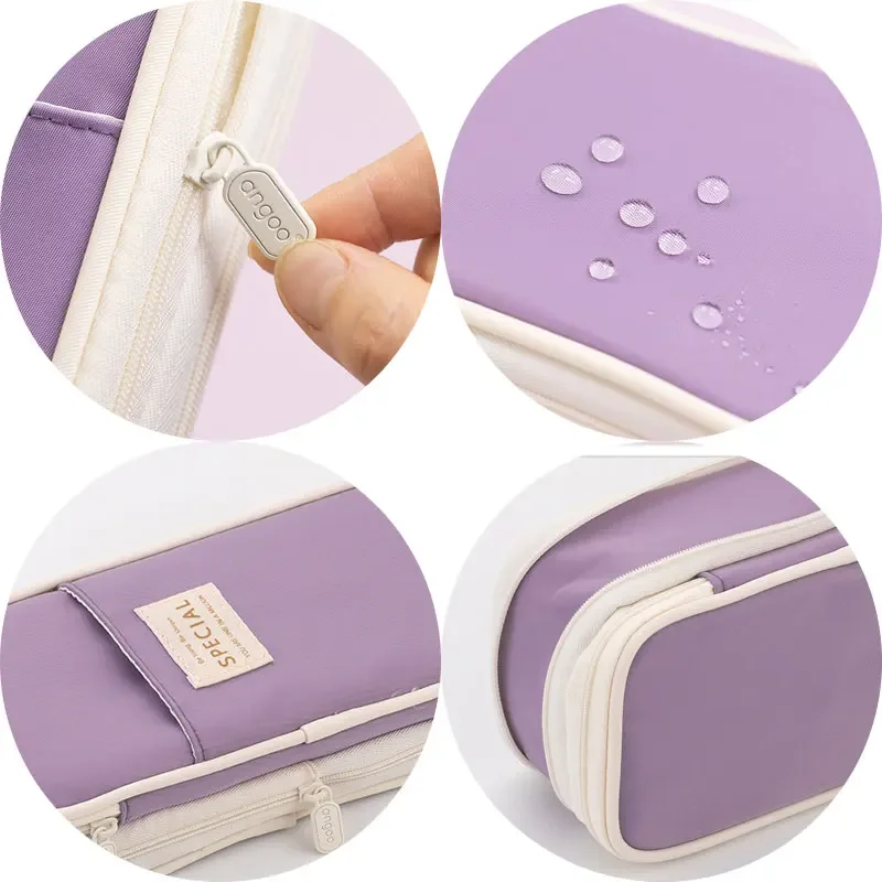 Stylish Foldable Pencil Case - Large Capacity Pen Holder and Desk Organizer