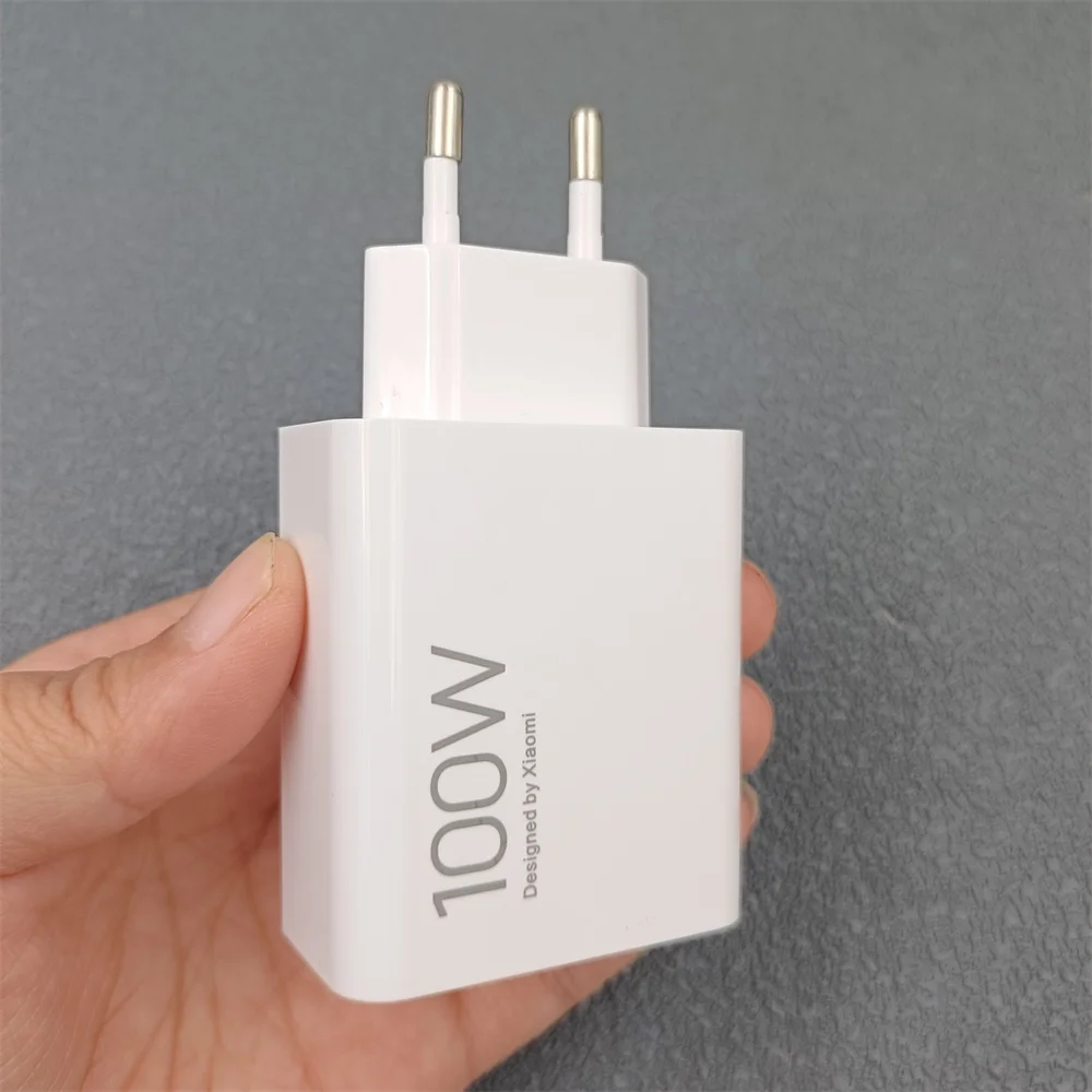 รูปสินค้า อะแดปเตอร์ชาร์จเร็ว Xiaomi 100W หัวชาร์จ EU Turbo Charge พร้อมสาย Type-C 2 เมตร