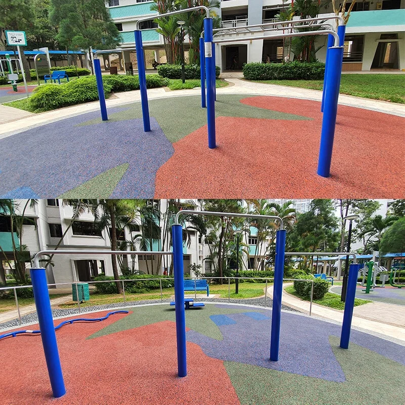 Outdoor Good-looking Park Public Exercise Gym Equipment Horizontal Bars