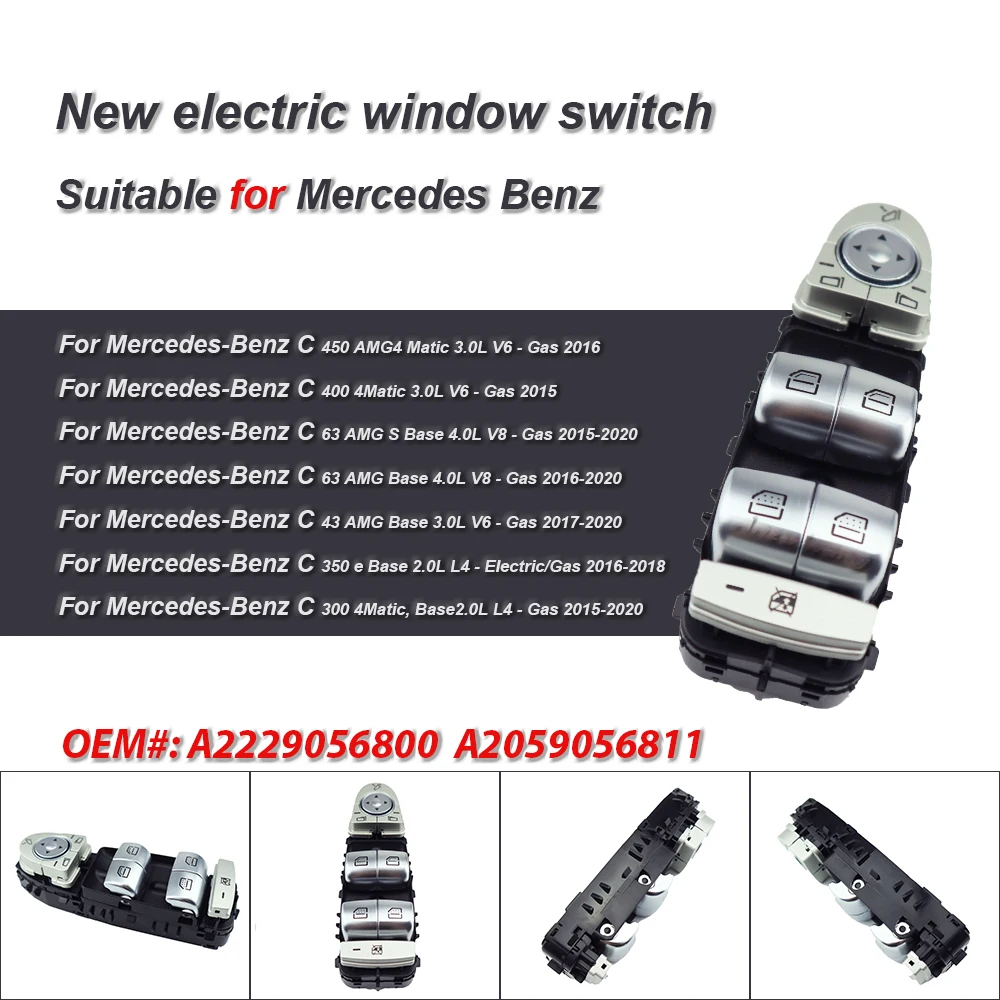 

A2229056800 A2059056811 2229056800 2059056811 New Brand Power Window switch For Mercedes-benz W213 W222 E Class 4 Door Saloon