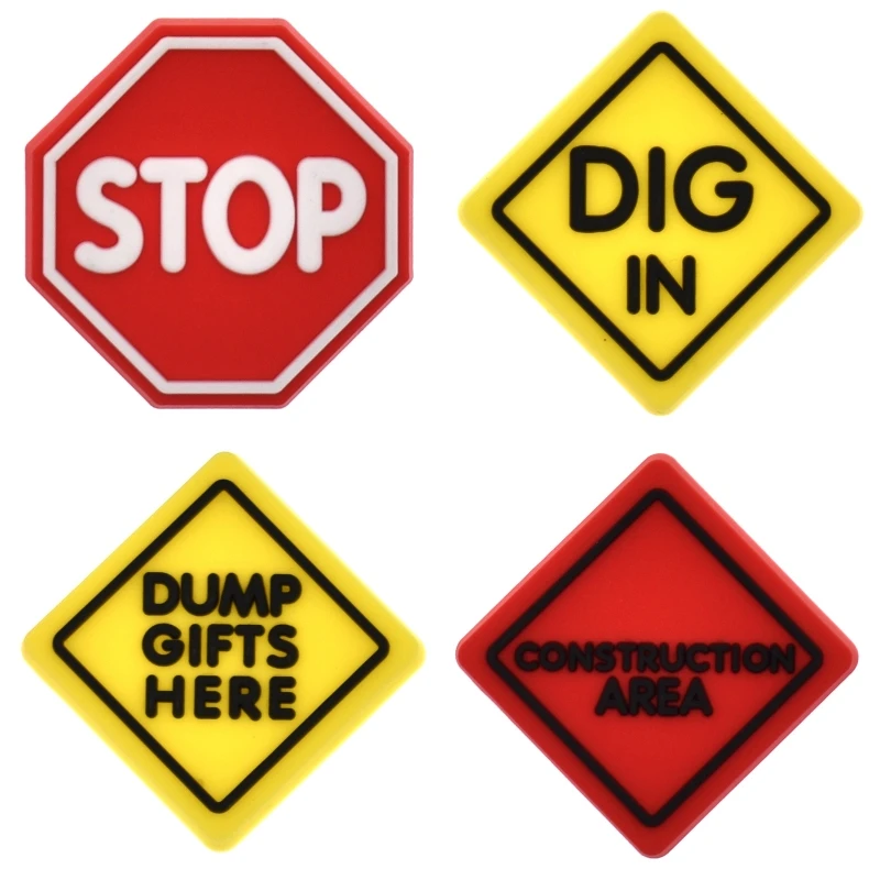 

10 pcs Warnning Signs Special Sandal Clogs Accessories