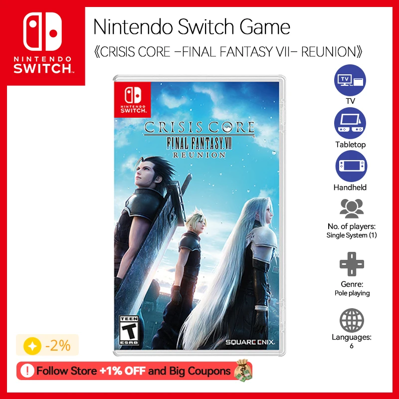 CRISIS CORE –FINAL FANTASY VII – REUNION Nintendo Switch 