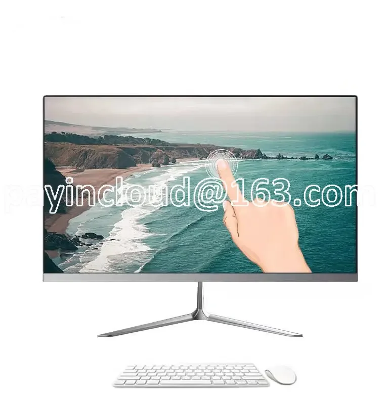 Un Computer Pc Touchscreen 10 Punti Touch Screen Capacitivo Gioco Desktop Bianco 24 Pollici Computer I7 Tutto In Uno Tutto In