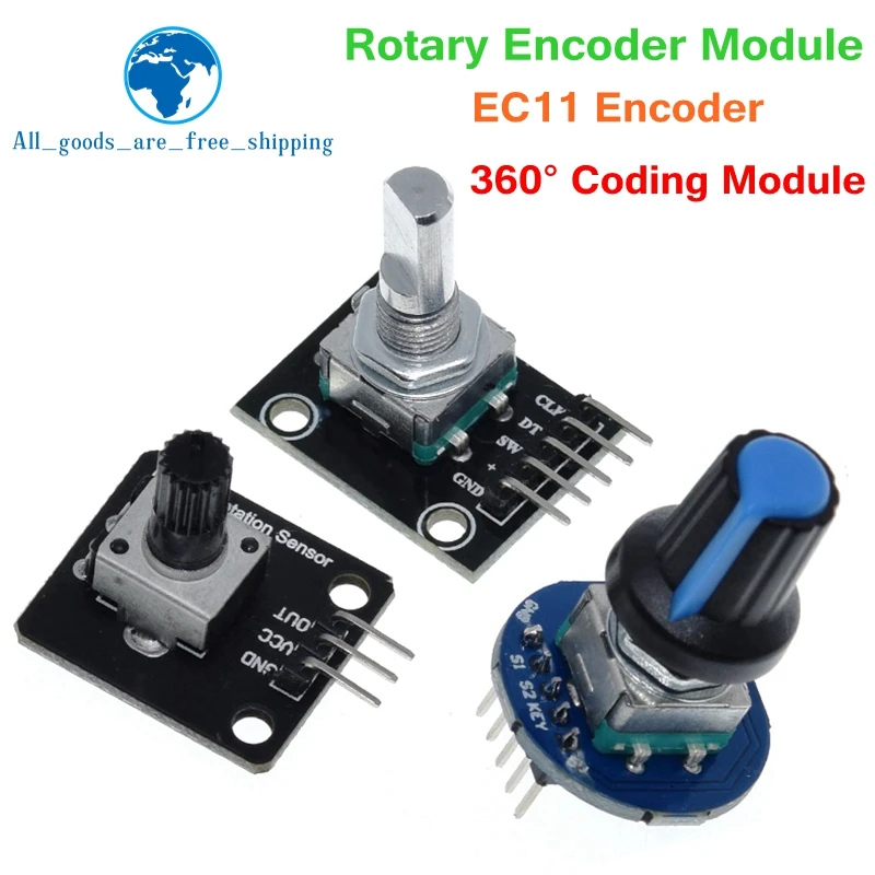 360 Degrees Rotary Encoder Module Rotary Potentiometer Analog Knob ...