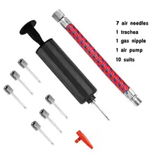 

10pcs/set Ball Air Pump Set 6 Inches Inflator Kit Portable Ball Inflating Pump Tools with Air Hose Football Inflating Supplies
