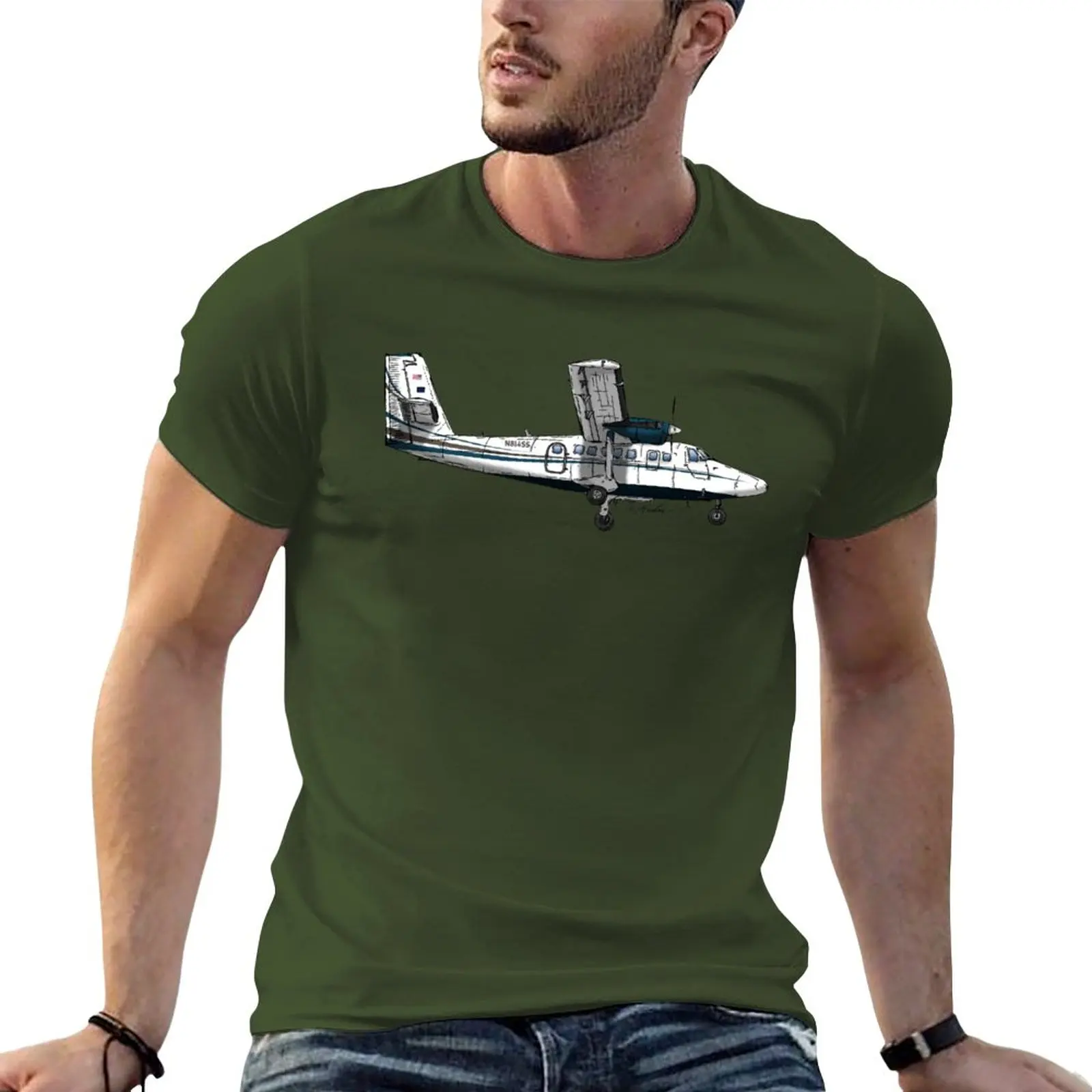 

New Twin Otter N814SS T-Shirt blank t shirts quick drying t-shirt mens funny t shirts