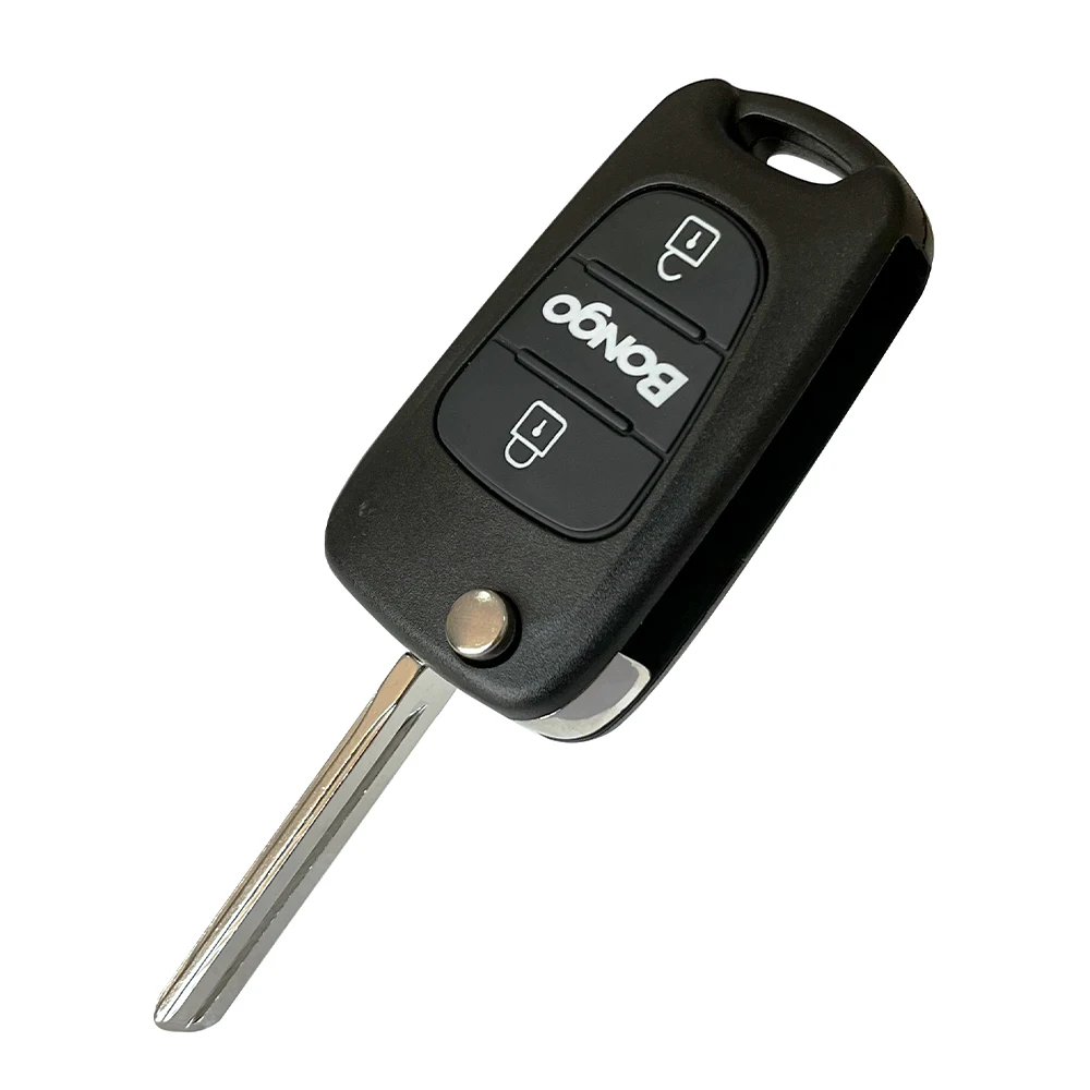 3 Button Flip Car Key Shell with TOY40 Blade for Hyundai Kia Bongo