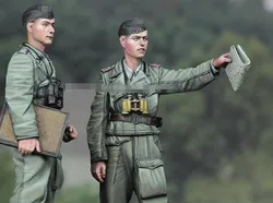 Figurine en résine moulée à l'échelle 1/35, modèle de personnage Otokaryus de la seconde guerre mondiale, Kit d'assemblage non peint pour 2 personnes, livraison gratuite 