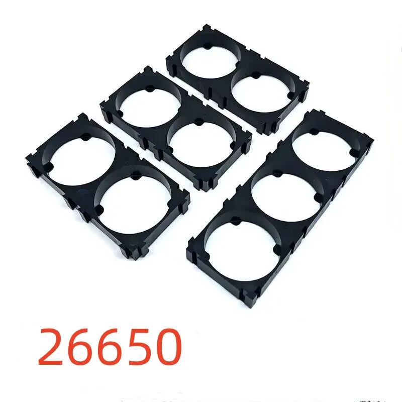 26650 26700 26800 Battery Holder Bracket   Lithium battery Plastic bracket fixed bracket DIY battery pack10/20/50PCS originaldealtaqualidade 26650bateria8800mah3 7v50a bateria recarregável de íon de lítio para 26650 led lanterna carregador usb