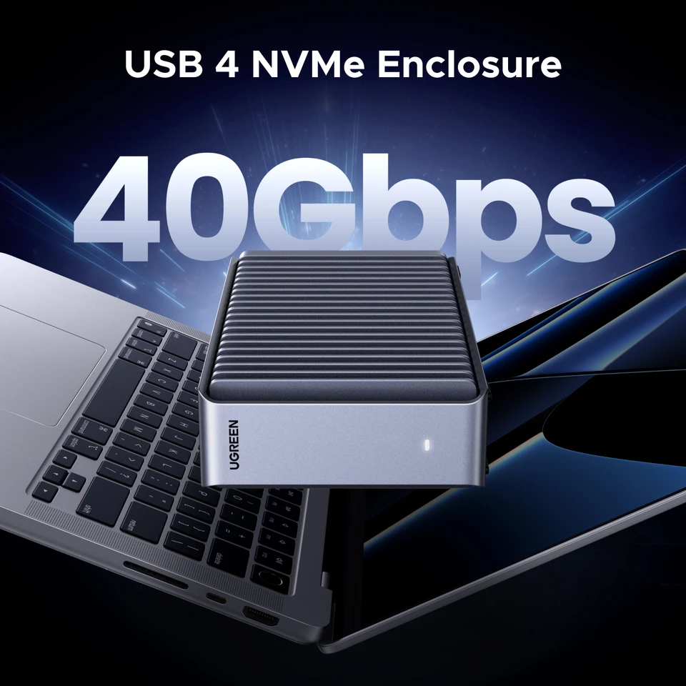 UGREEN 40Gbps M2 SSD Enclosure USB4 NVMe Case Compatible with