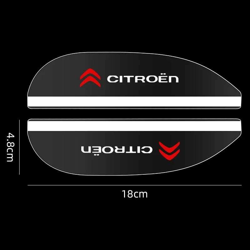 Transparent Rear View Side Mirror Rain Guard and Sun Visor Car Accessory