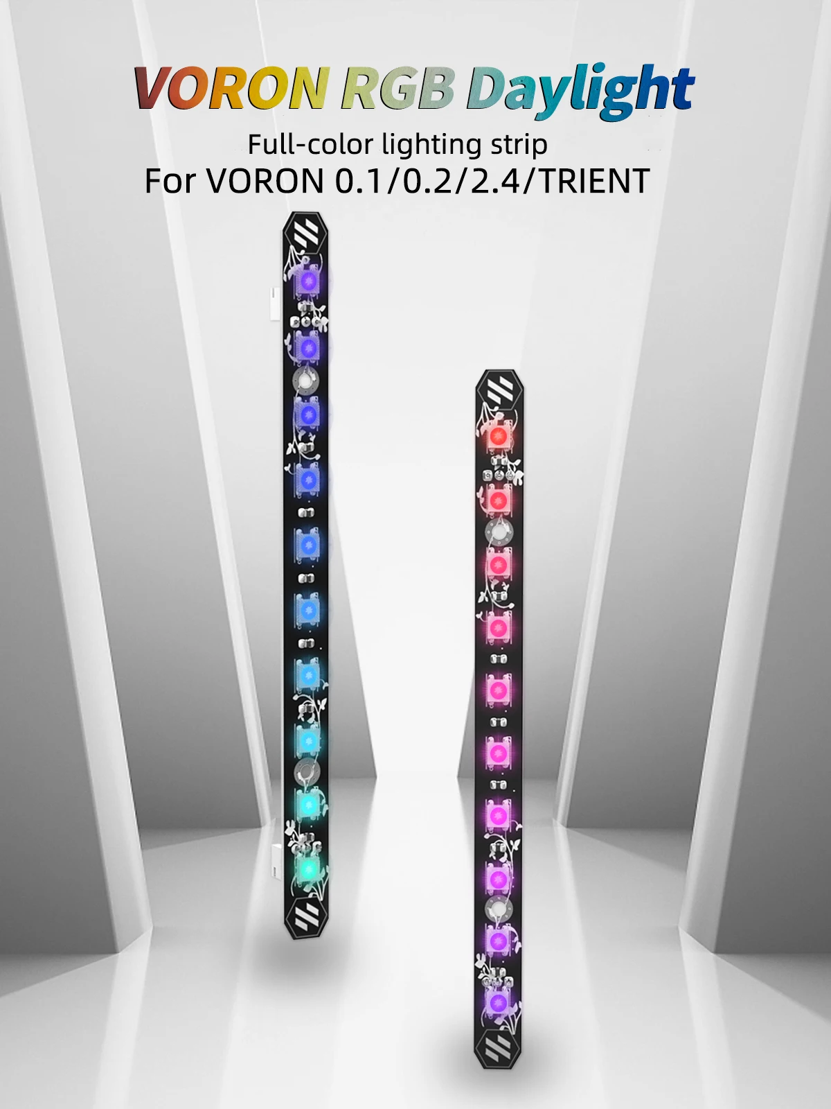 디스코 온 스틱 3D 프린터 주광 PCB 키트, 5V RGB LED 바, 보론 2.4 트라이던트 350, 300/250 마이크론, 램프 바, 보론 0.1 0.2 2.4