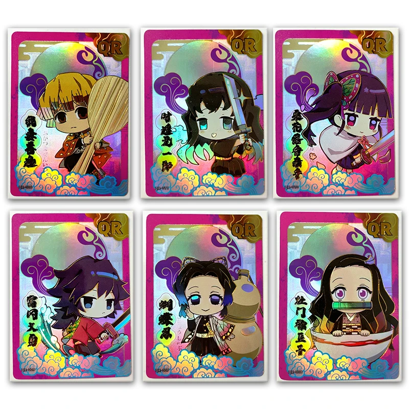 

Anime Demon Slayer Kochou Shinobu Kamado Nezuko Rengoku Kyoujurou Tomioka Giyuu Iguro Obanai New Qr Card Boys Birthday Gifts