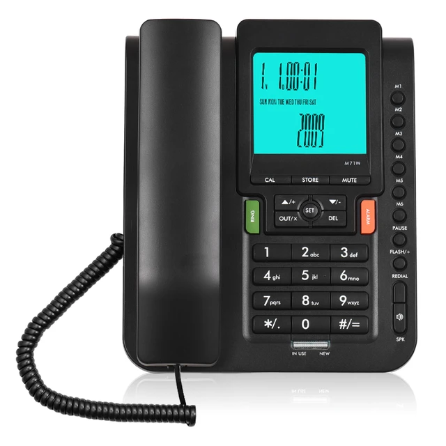 Beetel M59 Caller ID Corded Landline Phone with 16 Digit LCD Display -  Techcommerce.in