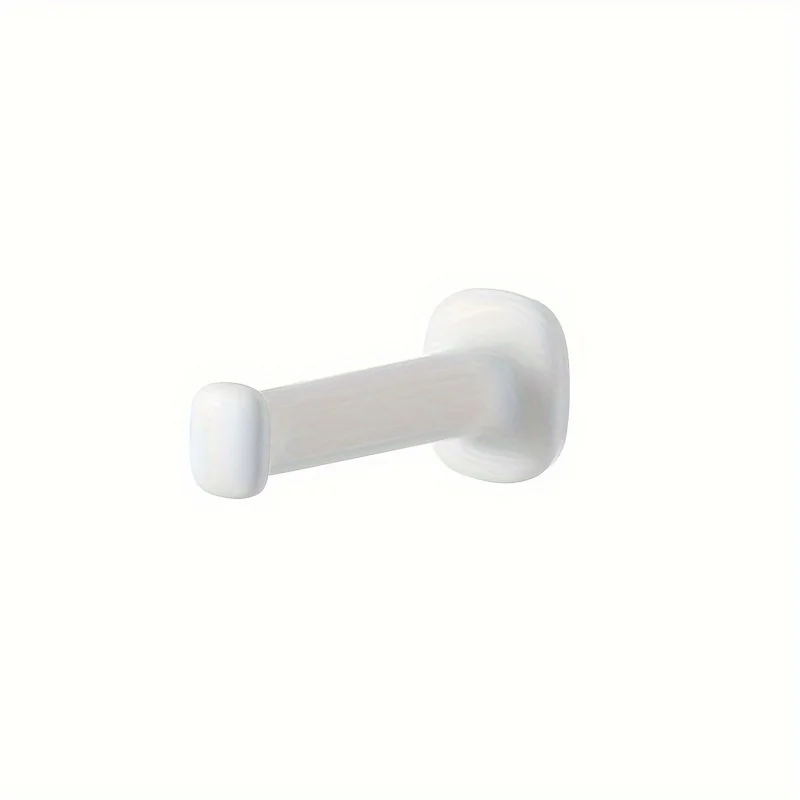 Classic White Stainless Steel Single Super Heavy Duty Wall Mount Hook, Coat Hanger, Bath Towel Hooks Solid Rigid Door Stops(A)
