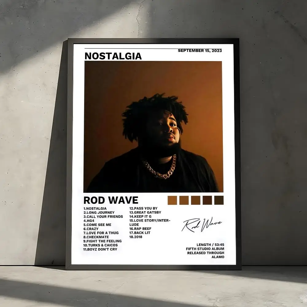 Rapper-Musik-Pop-Album R-Rod W-Wave Poster, dekorative Wandkunst-Aufkleber, Wandbild, Fotodruck für Zuhause, Wohnzimmer, Flur, Dekoration – Detail 13