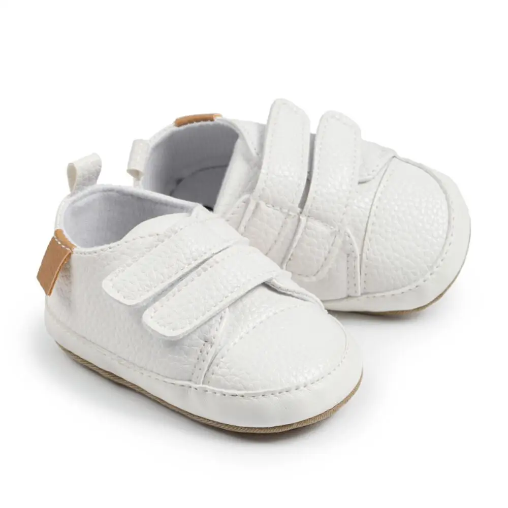 Baby Casual Shoes Vintage Leather Classic Color Matching First Walker Shoes Rubber Sole Soft Non-slip Toddler Crib Shoe baby shoes