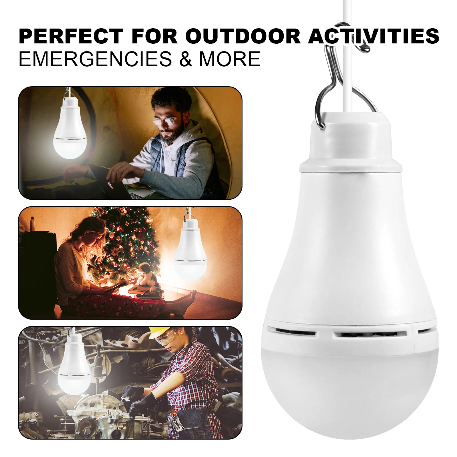 Led Camping Light, Ampoule rechargeable Usb