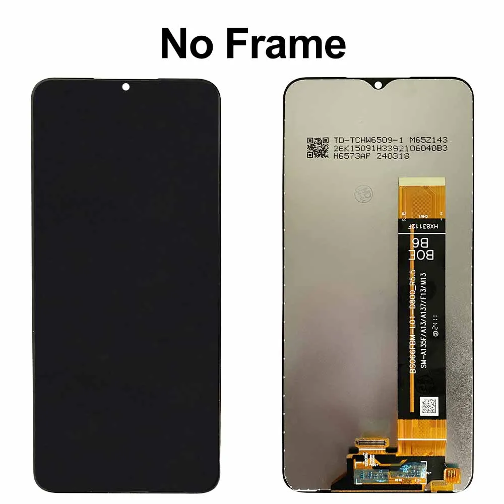 OFFKING LCD 터치 디스플레이, 삼성 A13, A135, 4G LCD 스크린, 삼성 LCD 전화 부품, 조립 교체, 6.6 인치 스크린