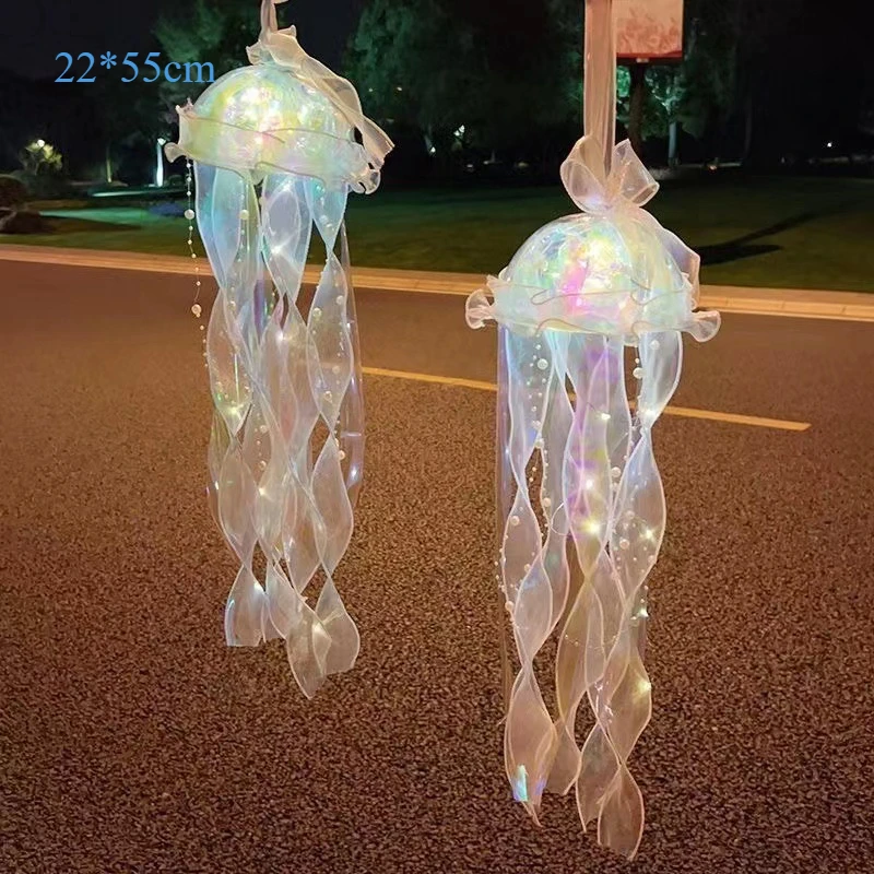Colorful Jellyfish lantern Ocean Animals Happy Under The Sea Theme Birthday Party lantern Photo Props Decor Jellyfish