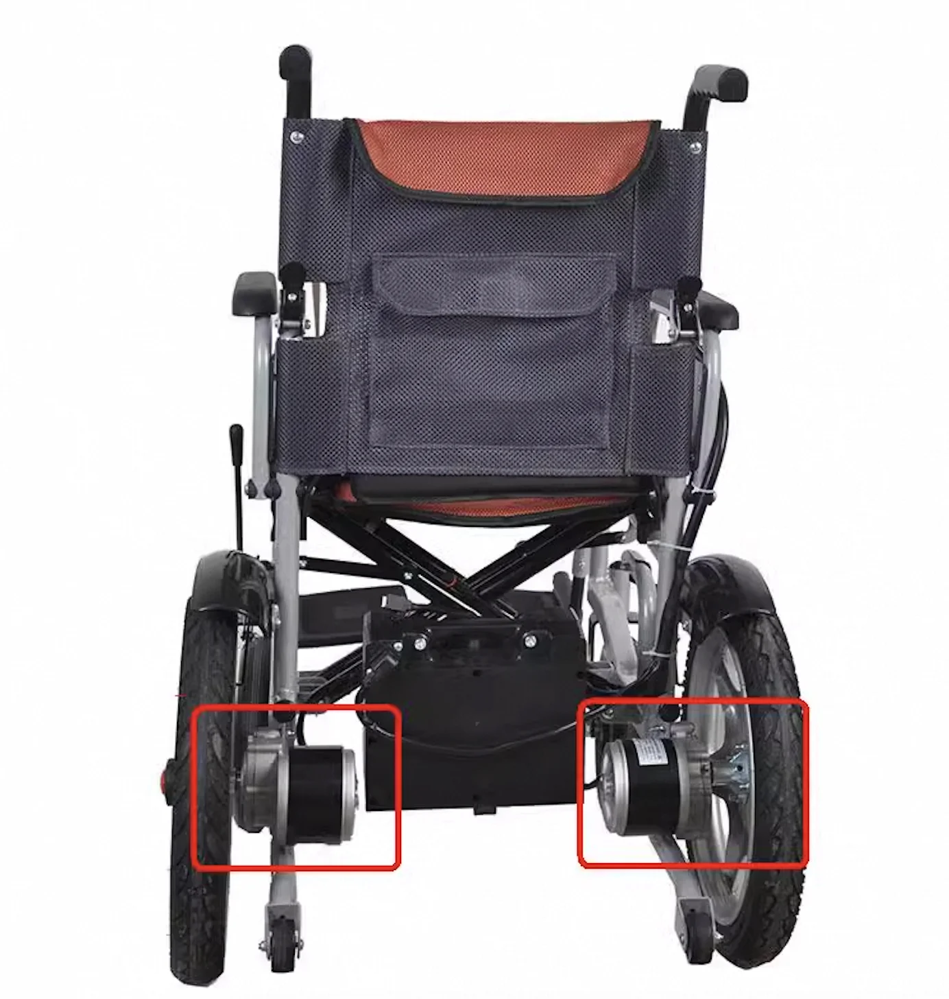 브러시드 저속 2 차 감속 전기 자동차 휠체어 모터, 긴 샤프트, 0.64/0.98N.m, 24V, 250W, 75/120rpm, DC 44mm