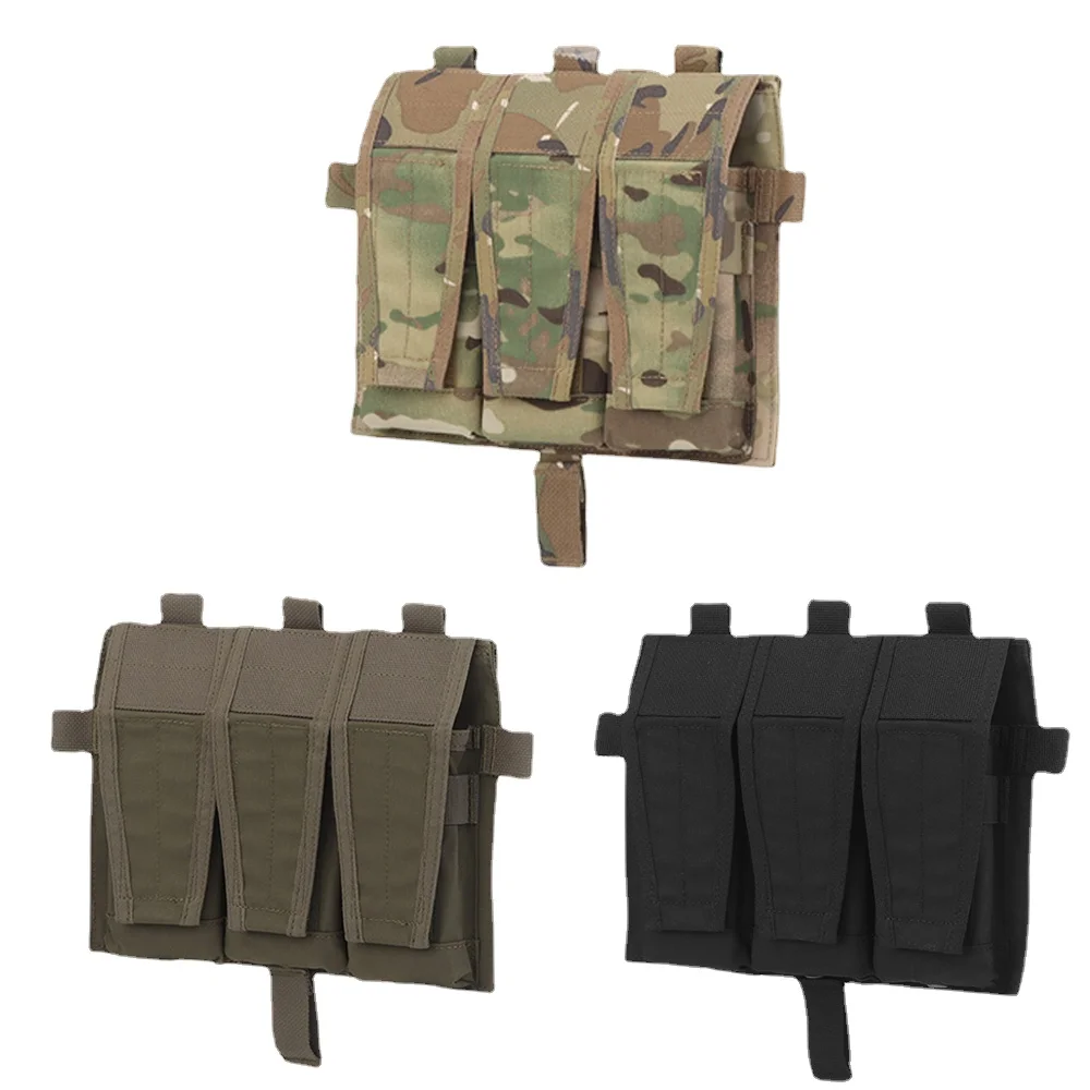 

Тактическая Тройная сумка для магазина 5,56 M4 Airsot, флип-чехол, Магнитный чехол для AVS SPC JPC 2,0, жилет, военное снаряжение