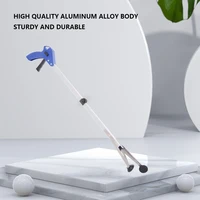 1pc Aluminum Alloy Grabber Reacher Tool Folding Garbage Clip Picker Extended Picker Pliers Sanitary Pickup Cleaning Supplies 2