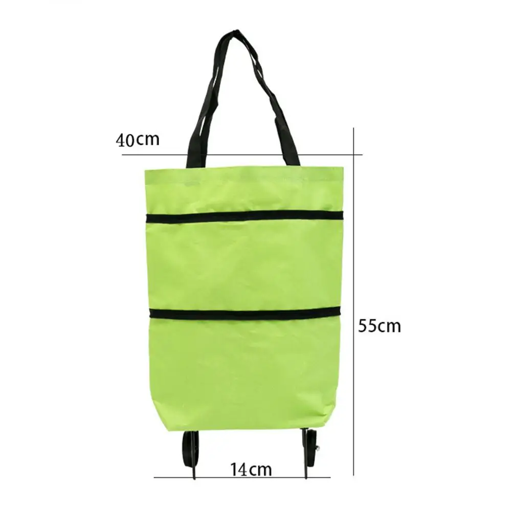 Folding Shopping Cart Bag Portable Reusable Shopping Bags Small Pull Cart Buy Shopping Bag Metal Bracket Shopping Cart Pouch images - 6